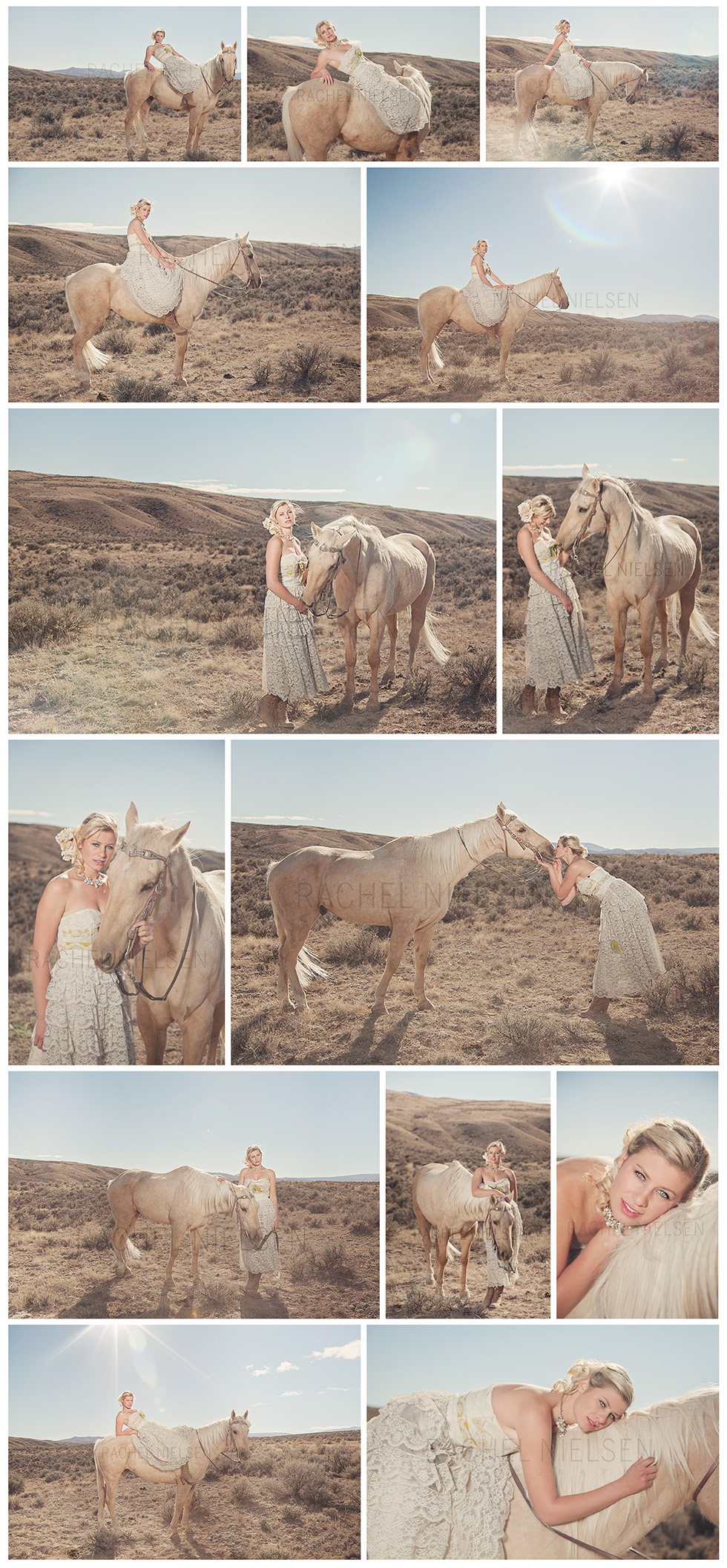 bridal photos of girl on horse, Utah wedding photographers, Rachel Nielsen Photography