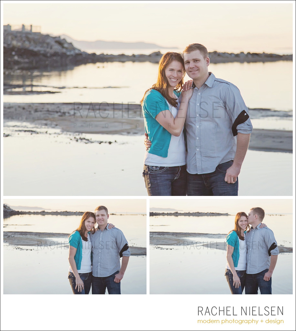 Great Salt Lake Engagements – Brandon + Jessica