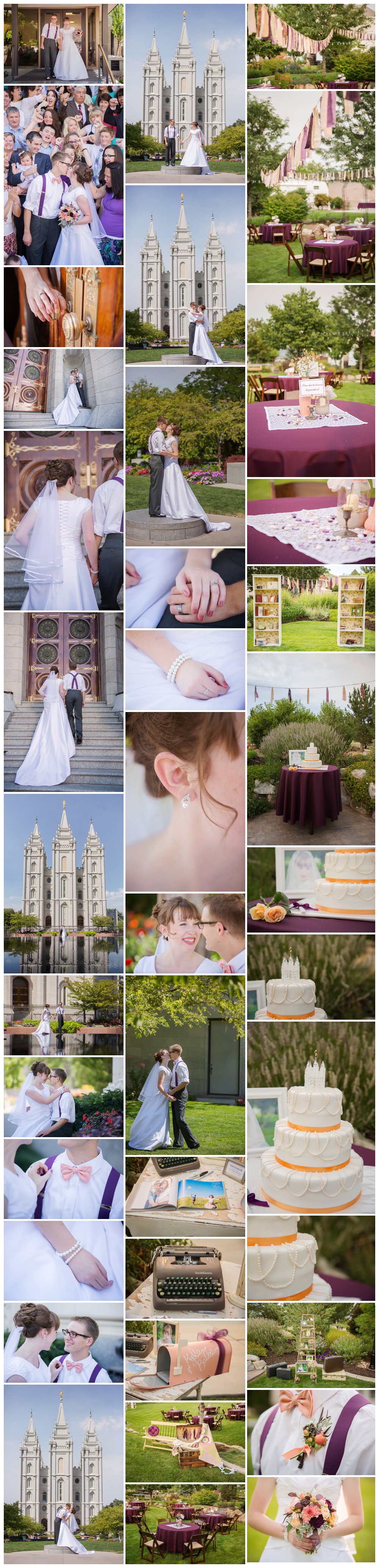 SLC temple wedding