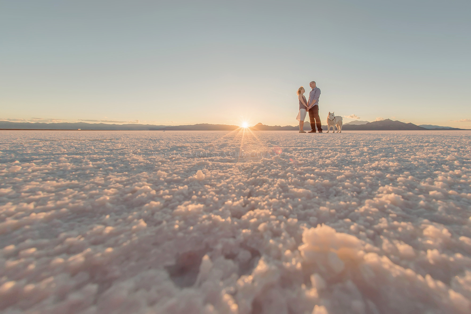 Mark and Sonali engagement session – Salt Flats