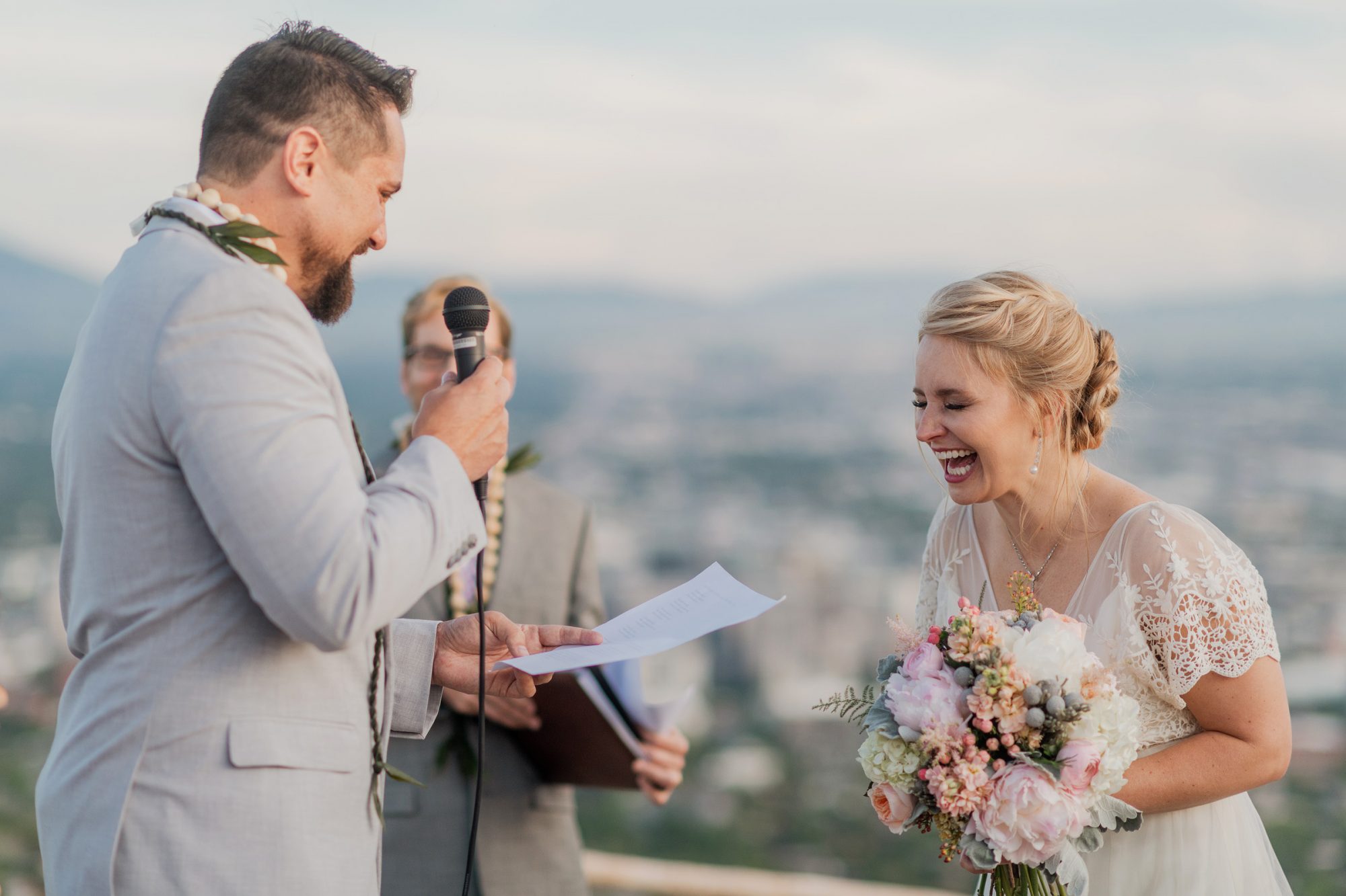 Ensign Peak wedding photography by Rachel Nielsen